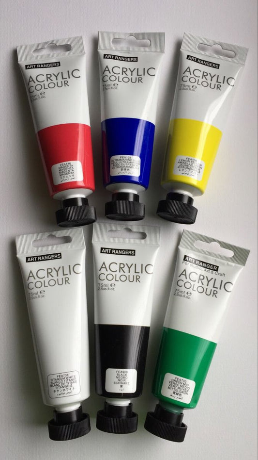 CanvixoArt Acrylic Paint Set – Professional Rich Pigment Colors for Canvas, Wood, Fabric, Rock & Craft Paintin